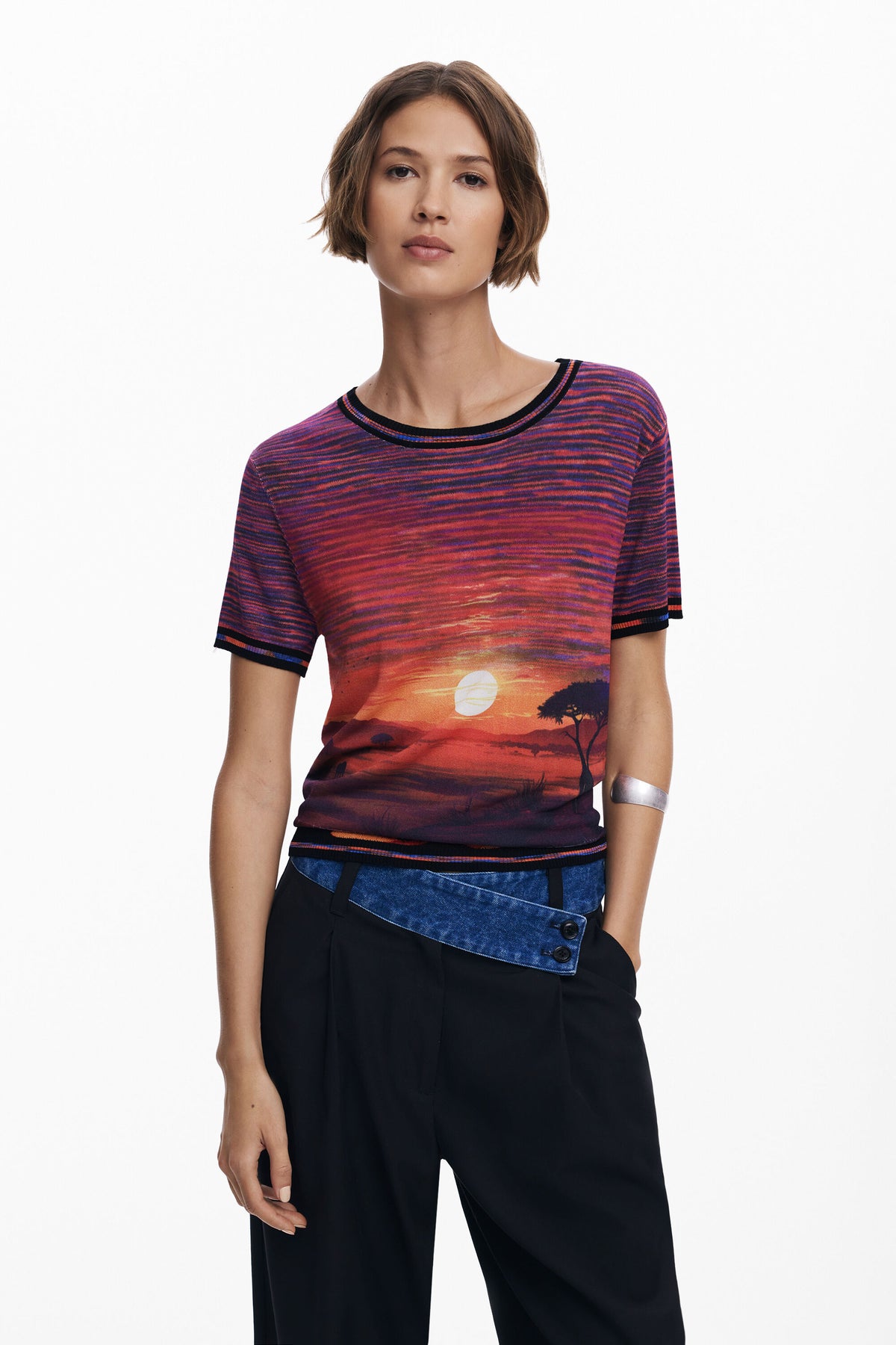 Camiseta Desigual Africa Mujer 25WWTF053024