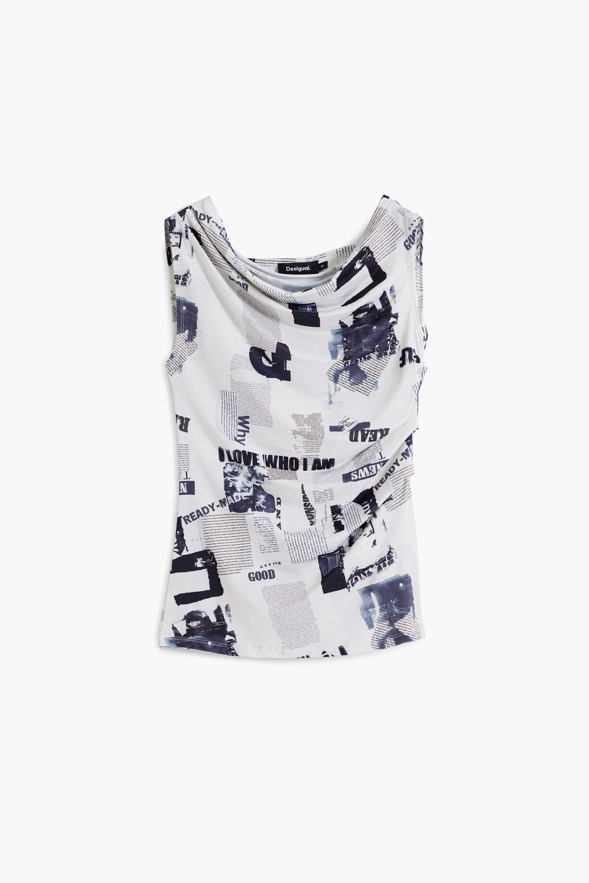 Camiseta Desigual Breaking News Mujer 25WWTK101000