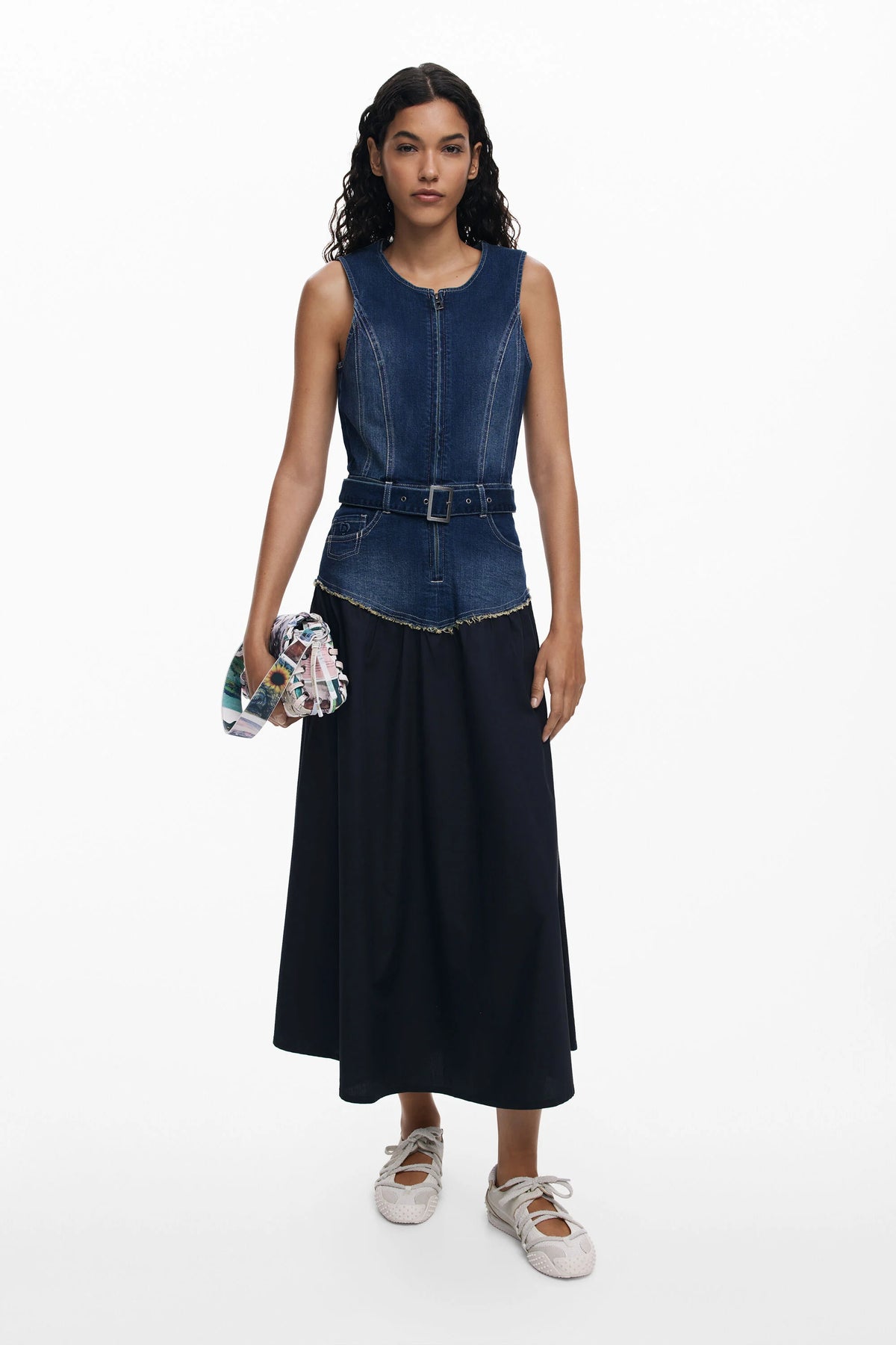 Vestido Desigual Poplin Mujer 25WWVD035053