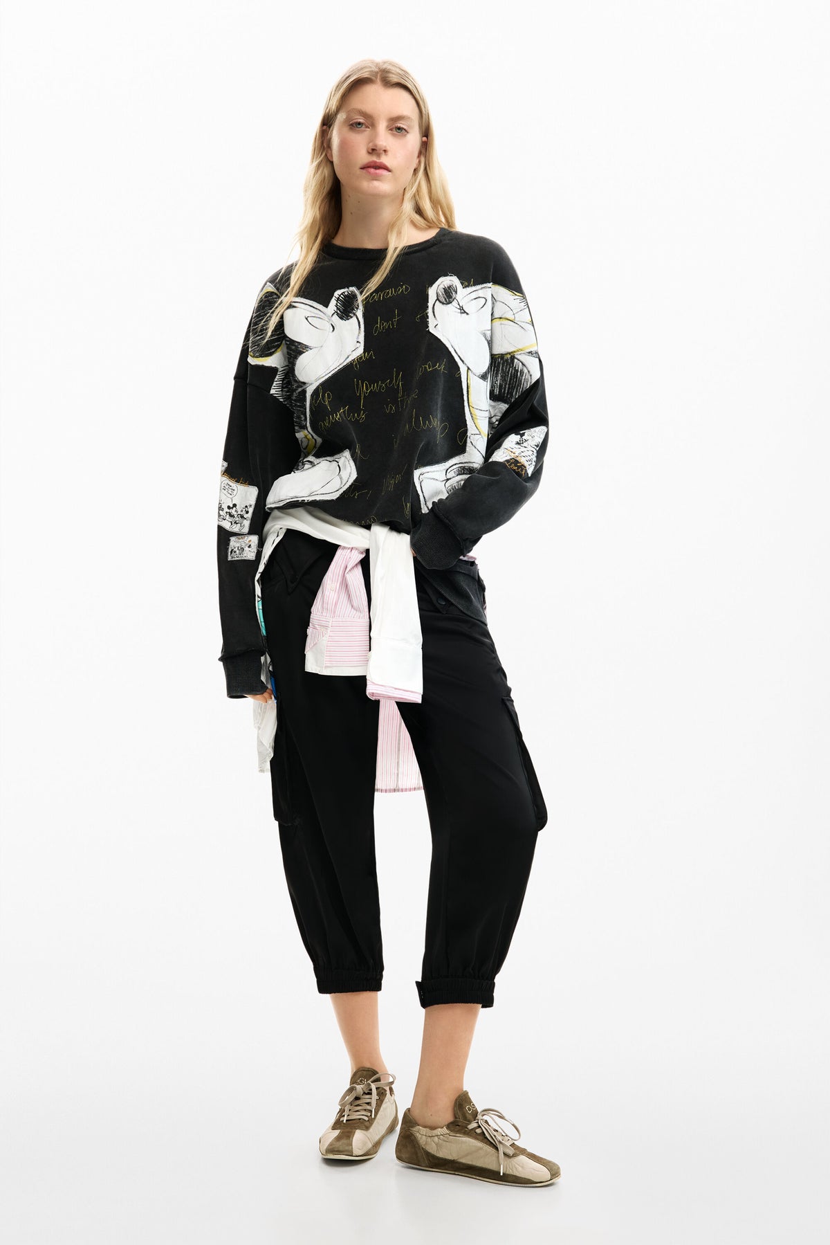 Buzo Desigual Kiss_Mickey Mujer 26SWSK082014