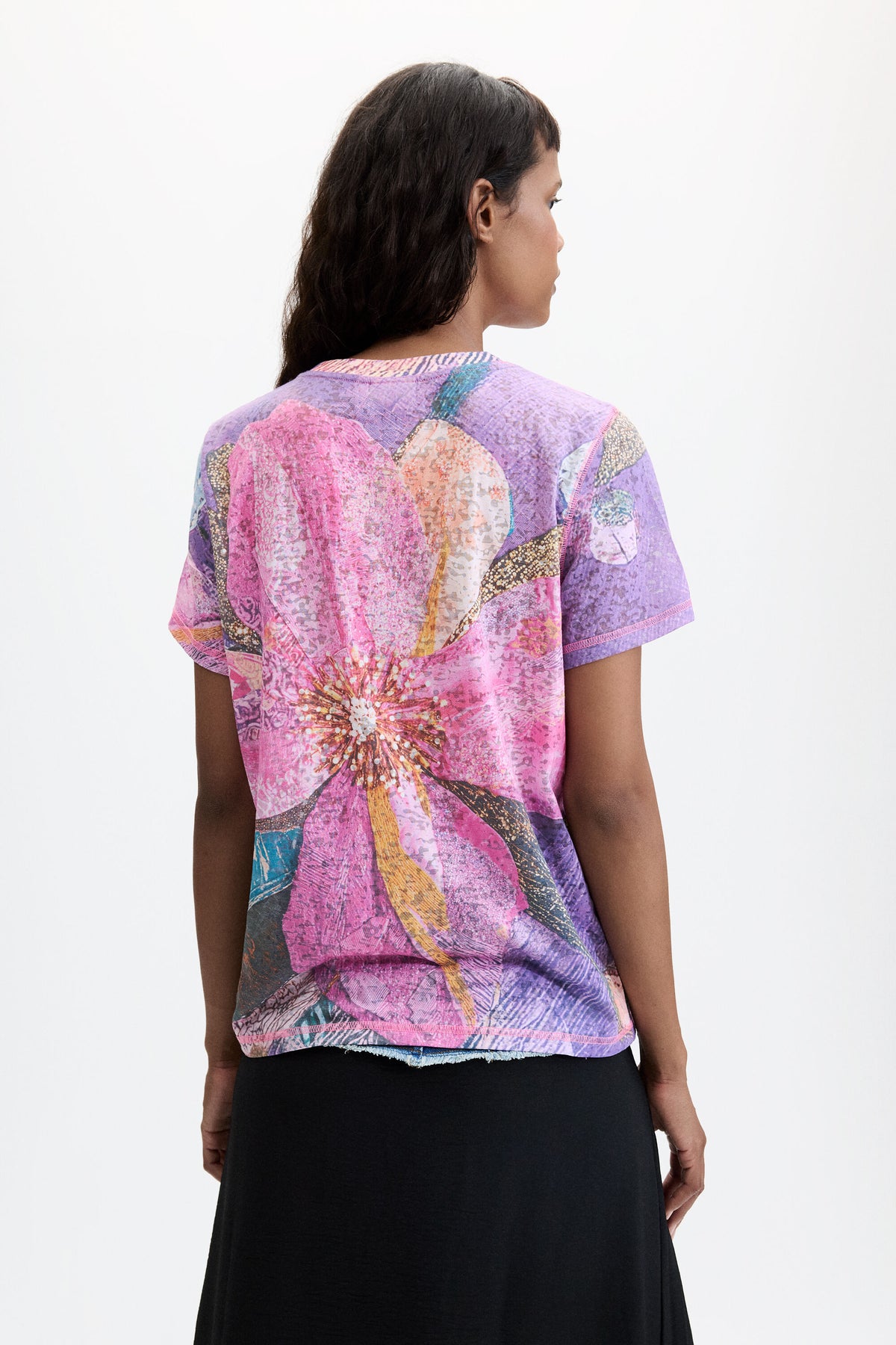 Camiseta Desigual Flor Mujer 26WWTK333066