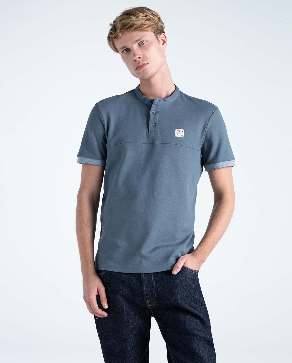 Camiseta Tipo Polo Americanino Hombre 801H008-194220