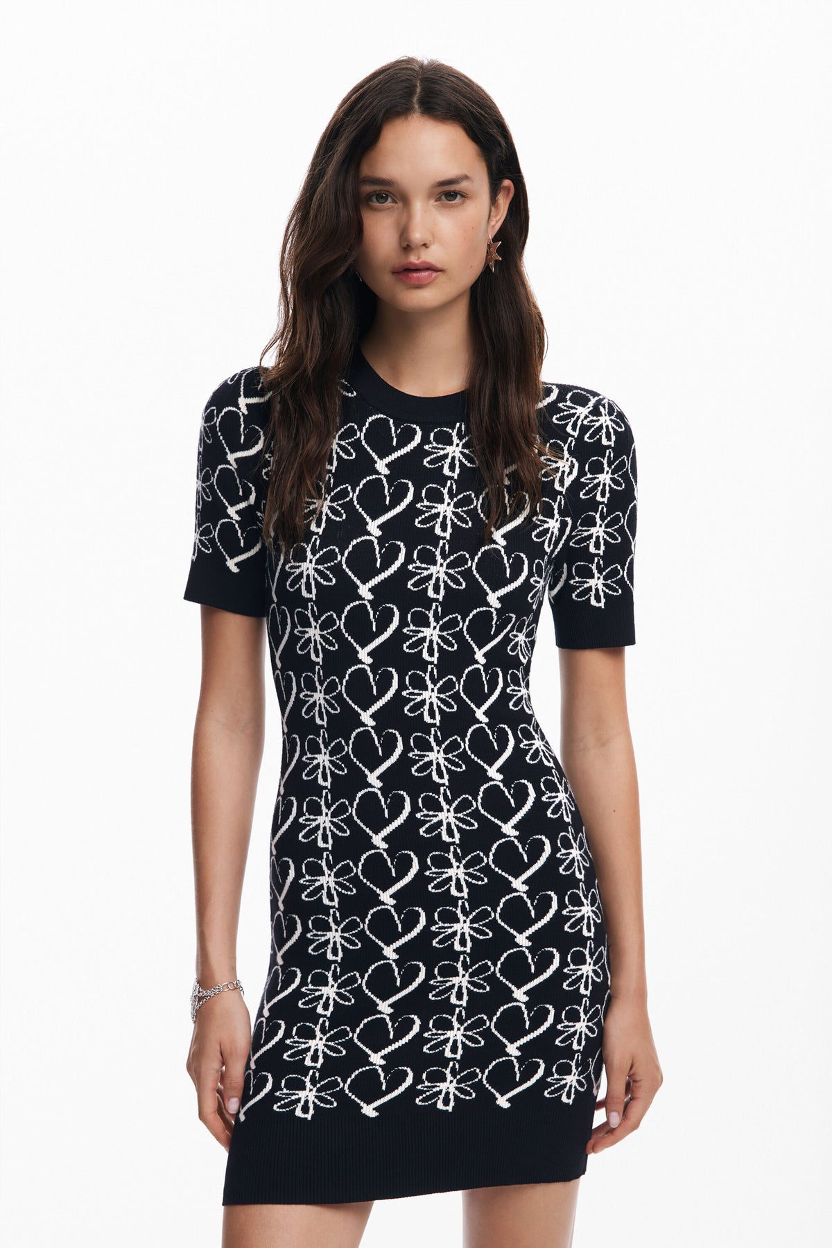 Vestido Desigual Coeurs_Lacroix Mujer 24WWVF102000