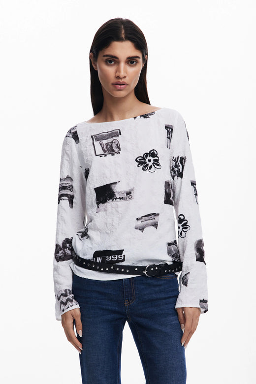 Blusa Desigual Tique Mujer 25SWBW261000