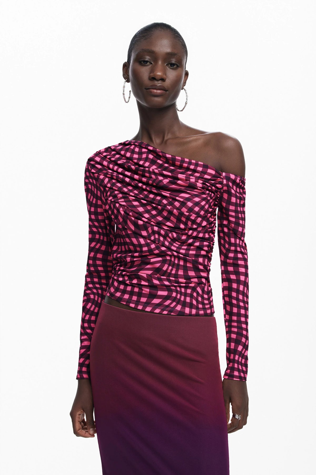 Camiseta Desigual Repris_Ts_Pink Mujer 25SWTKX13057