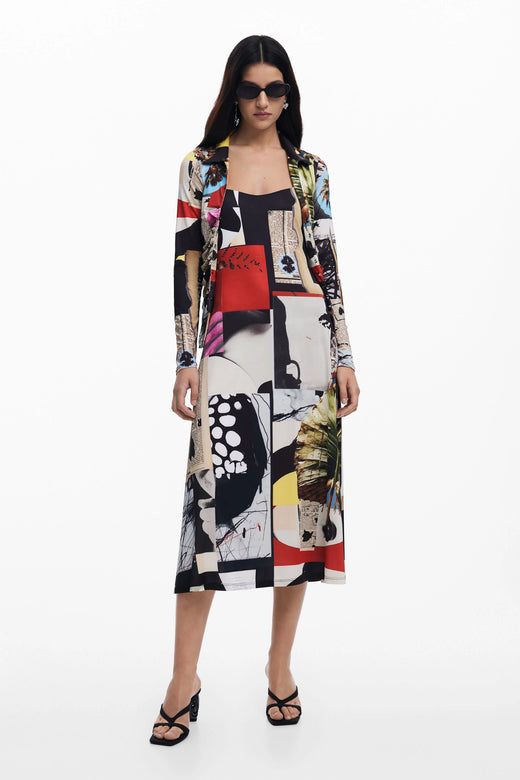 Vestido Desigual Newspaper Coll Mujer 25SWVK409019