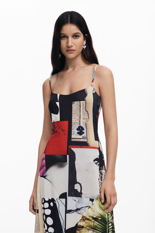 Vestido Desigual Newspaper Coll Mujer 25SWVK409019