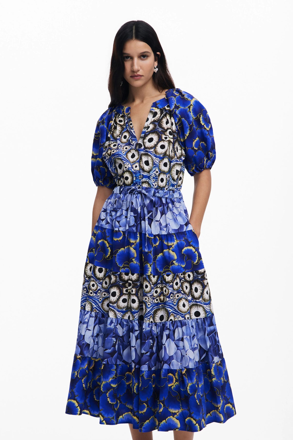 Vestido Desigual Cells Long_Lacroix Mujer 25SWVW025000