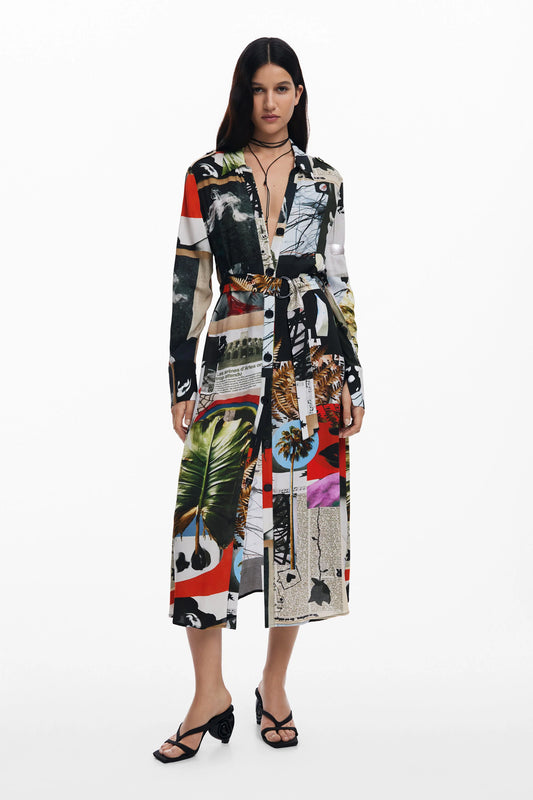 Vestido Desigual Collage_Lacroix Mujer 25SWVW459019