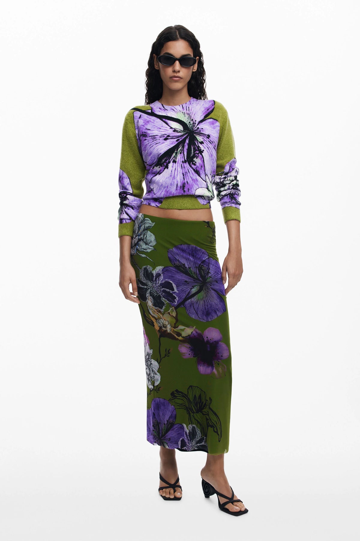 Falda Desigual Tulleflower Mujer 25WWFK034010