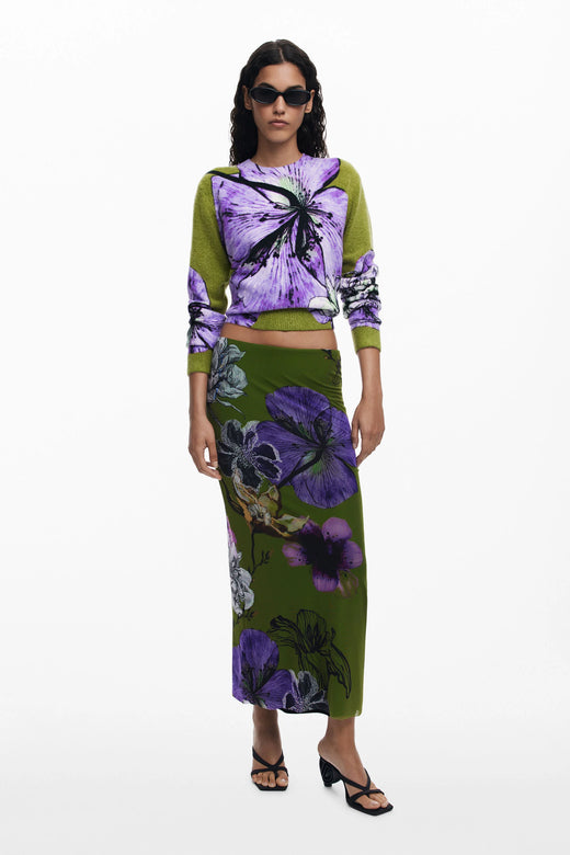 Falda Desigual Tulleflower Mujer 25WWFK034010