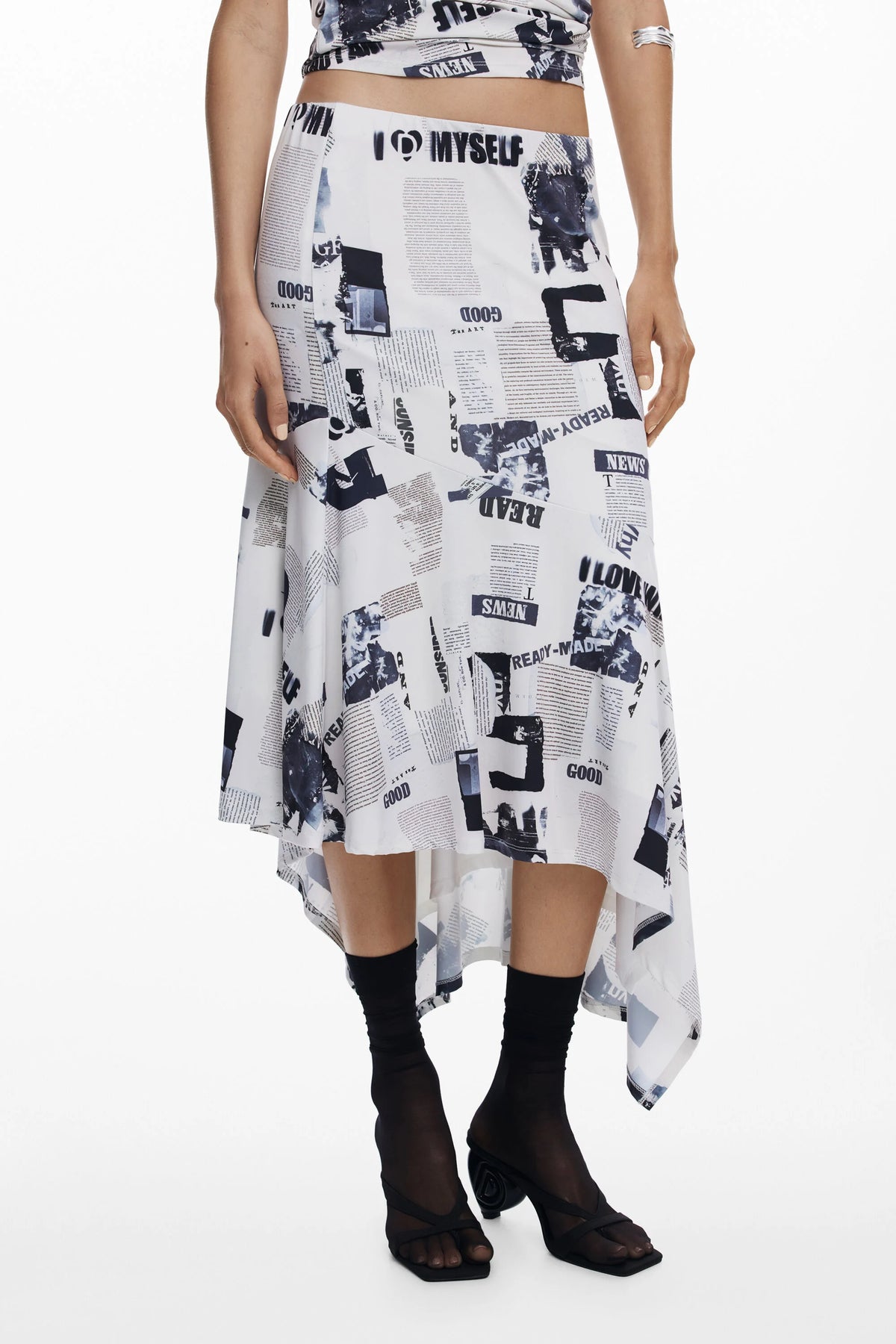 Falda Desigual Breaking News Mujer 25WWFK071001