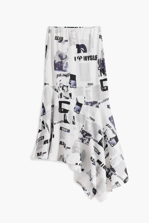 Falda Desigual Breaking News Mujer 25WWFK071001