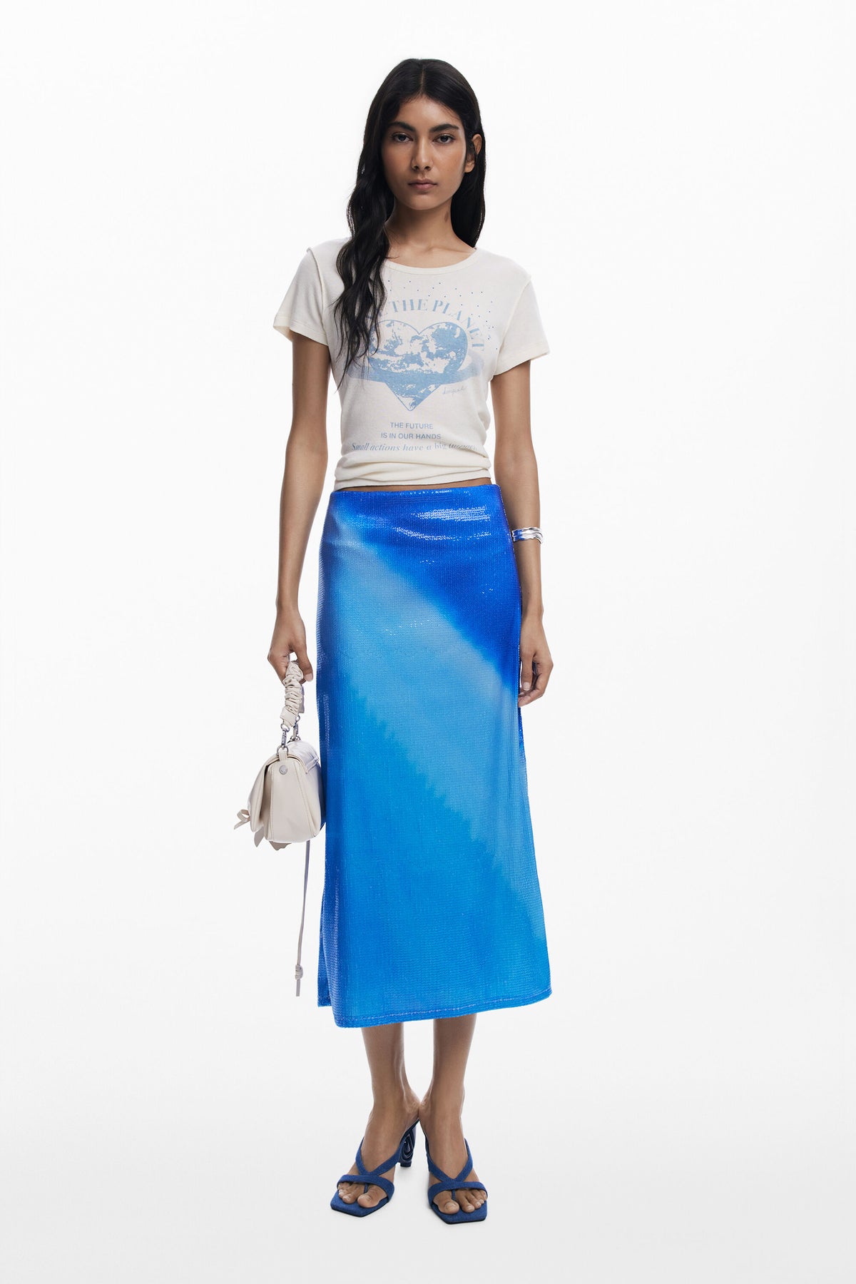 Falda Desigual Blue Mujer 25WWFKX05016
