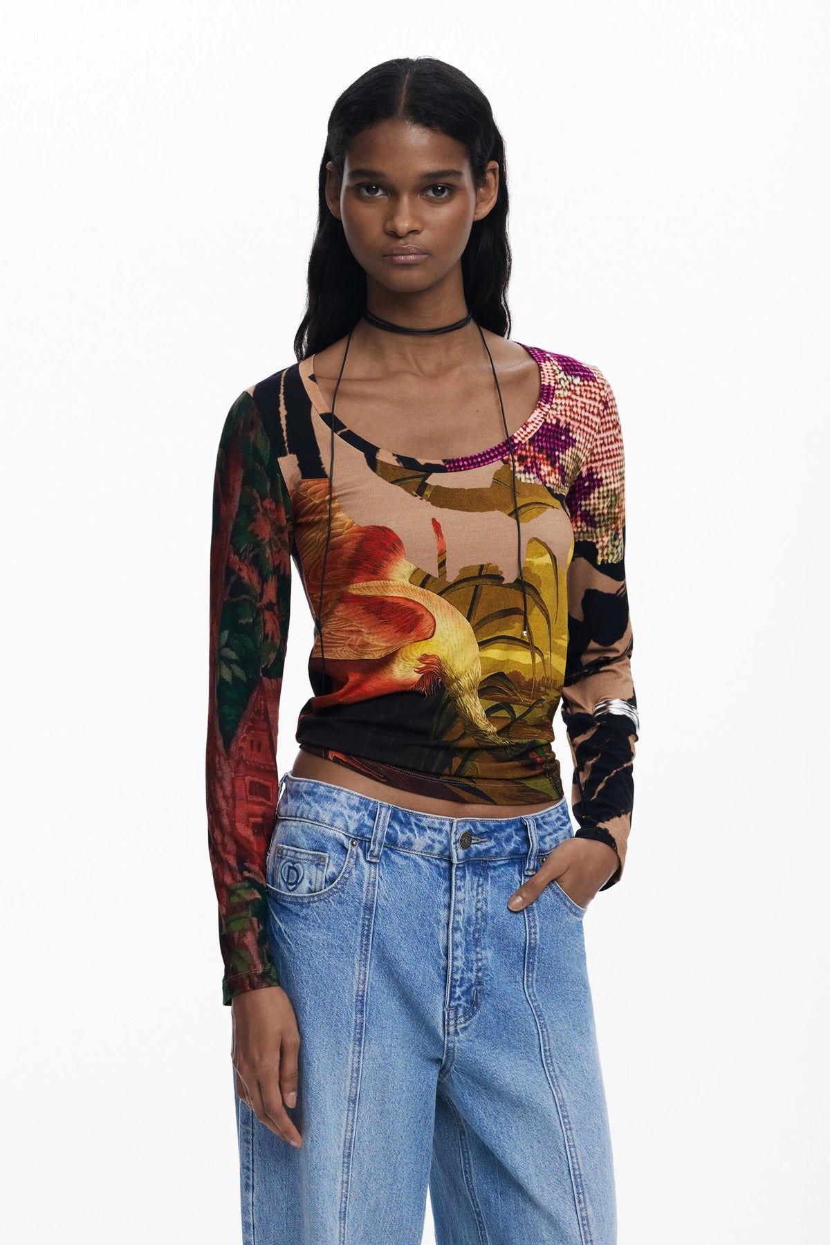Camiseta Desigual Japon_Lacroix Mujer 25WWTK383035