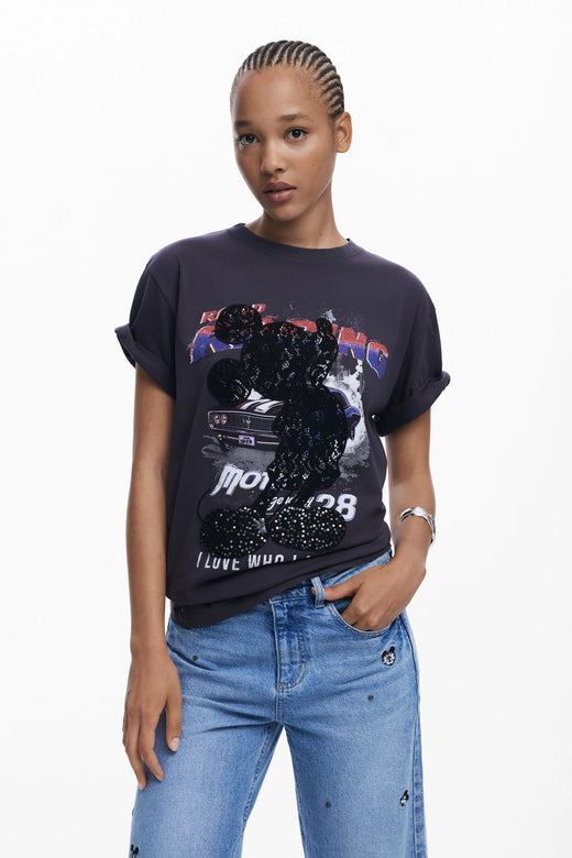 Camiseta Desigual Mickey Lace Mujer 25WWTK562006