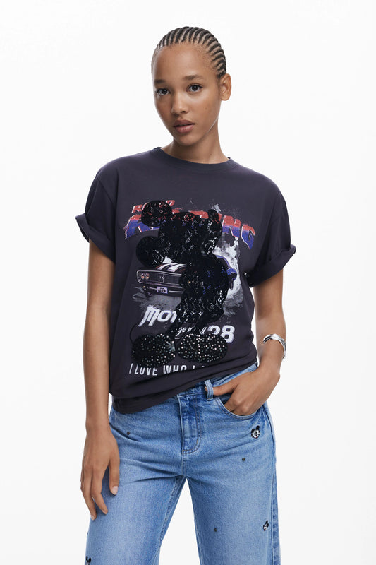 Camiseta Desigual Mickey Lace Mujer 25WWTK562006