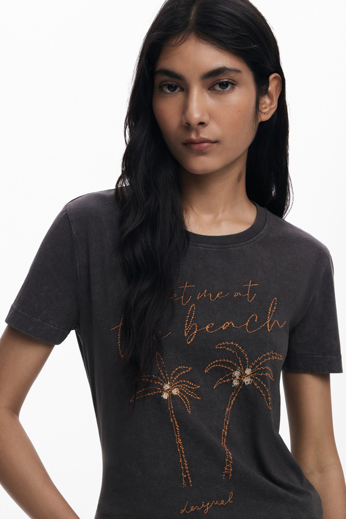 Camiseta Desigual Palm Mujer 25WWTKX12000