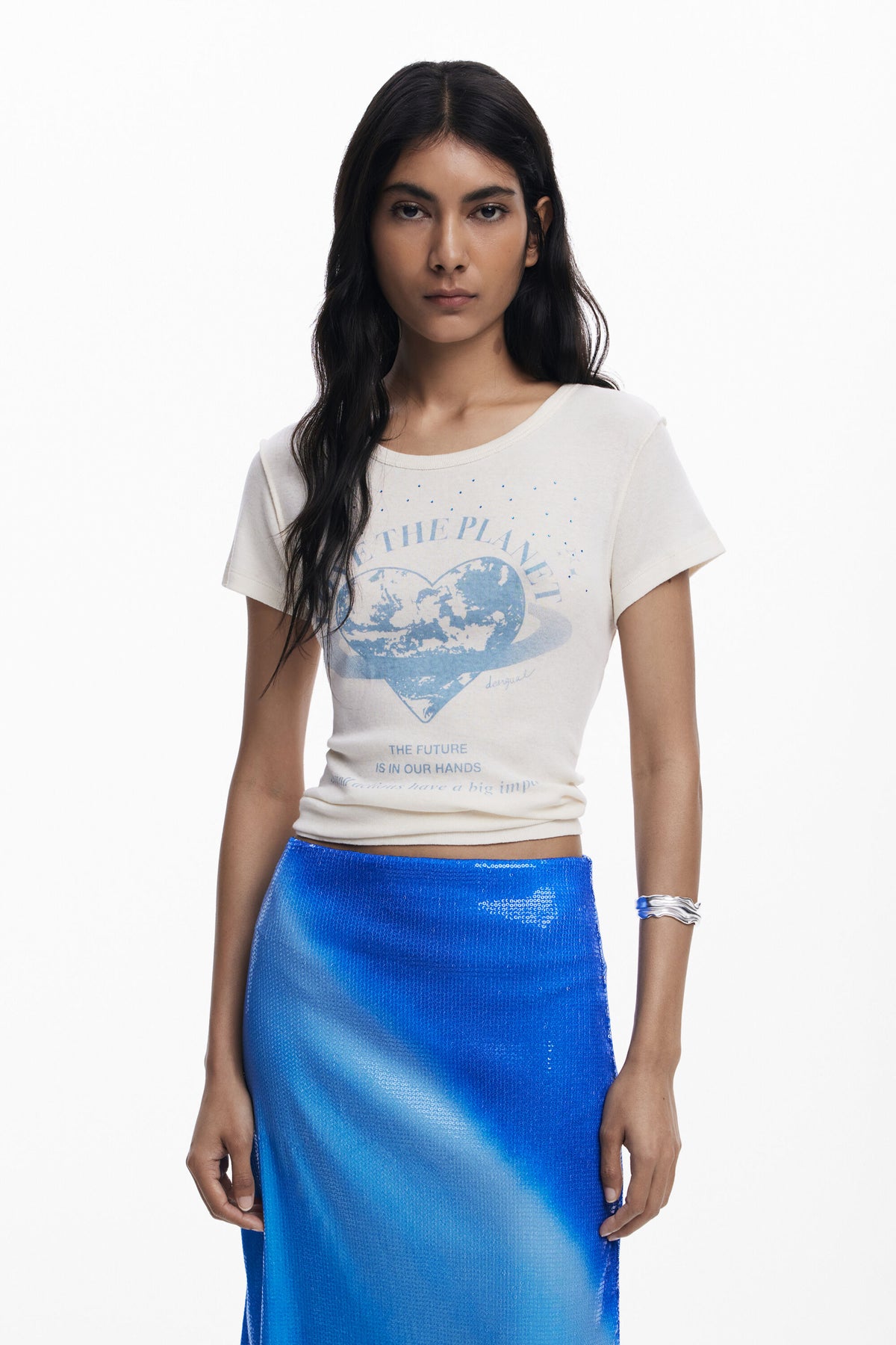 Camiseta Desigual Planet Mujer 25WWTKX61001
