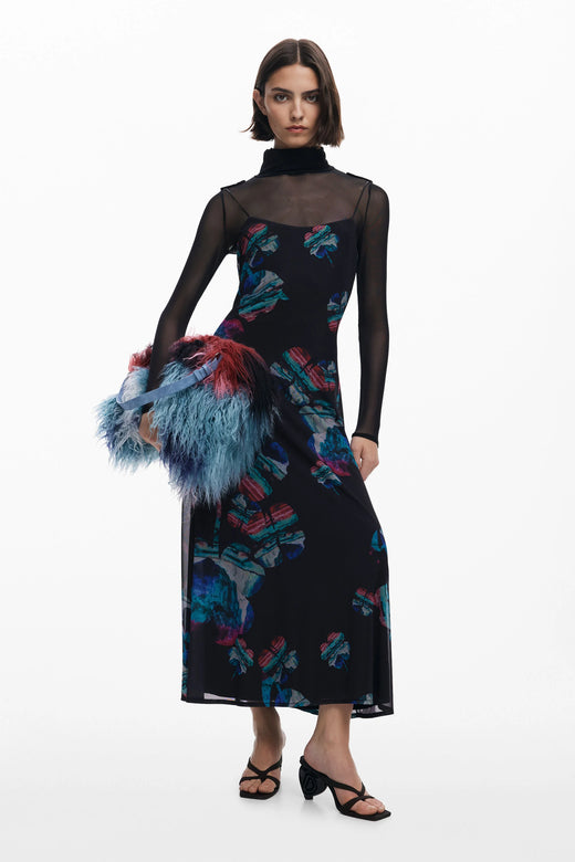 Vestido Desigual Watercolor_Lacroix Mujer 25WWVK032000