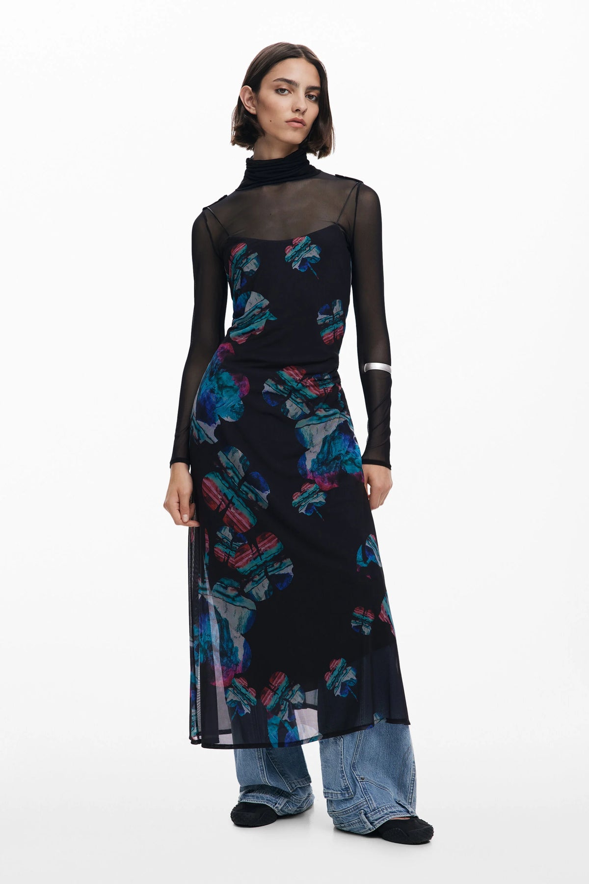 Vestido Desigual Watercolor_Lacroix Mujer 25WWVK032000