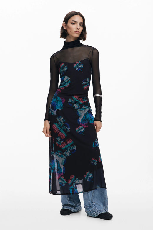 Vestido Desigual Watercolor_Lacroix Mujer 25WWVK032000