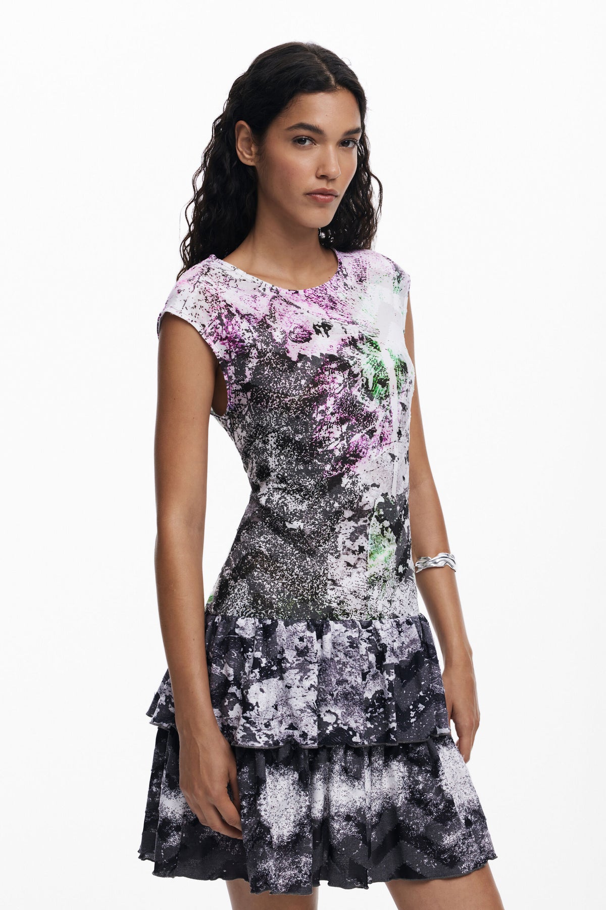Vestido Desigual Grey_Lacroix Mujer 25WWVK072000