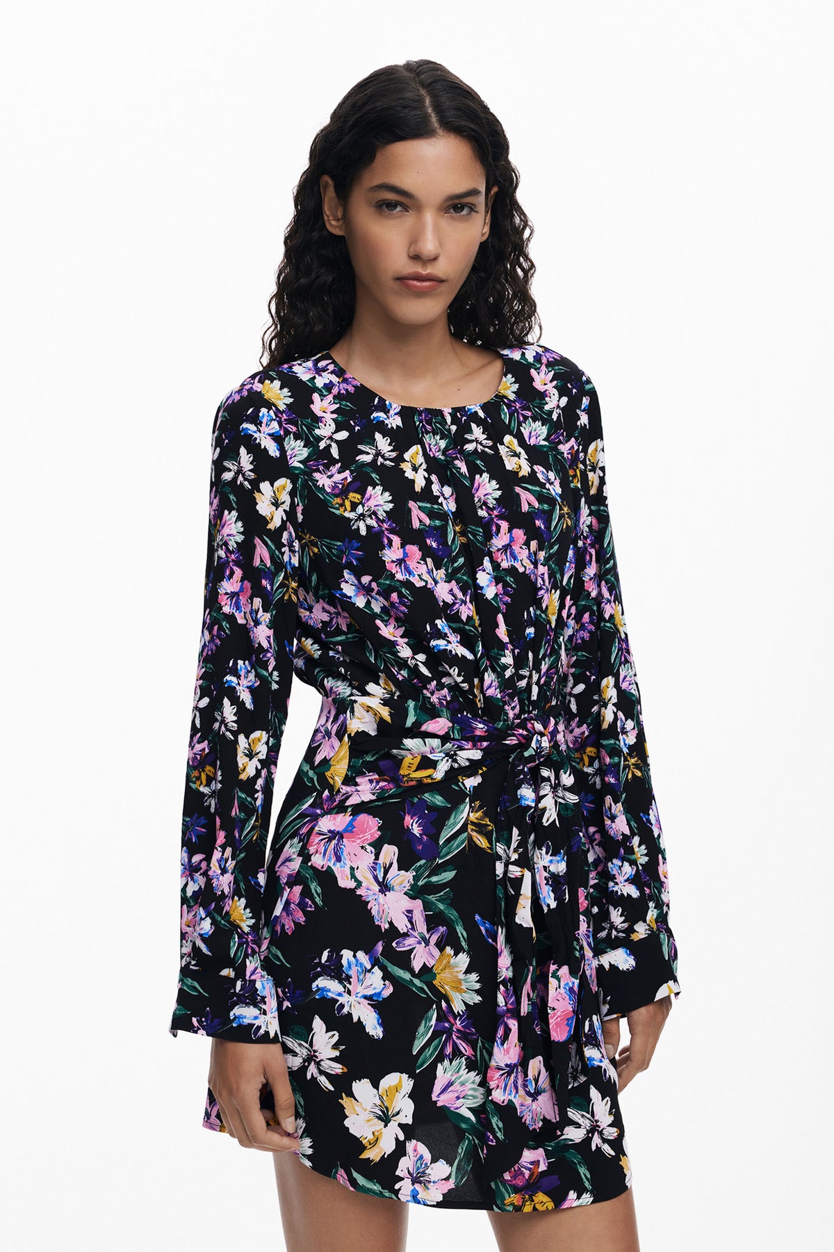 Vestido Desigual Flor_Acrilica Mujer 25WWVW099019