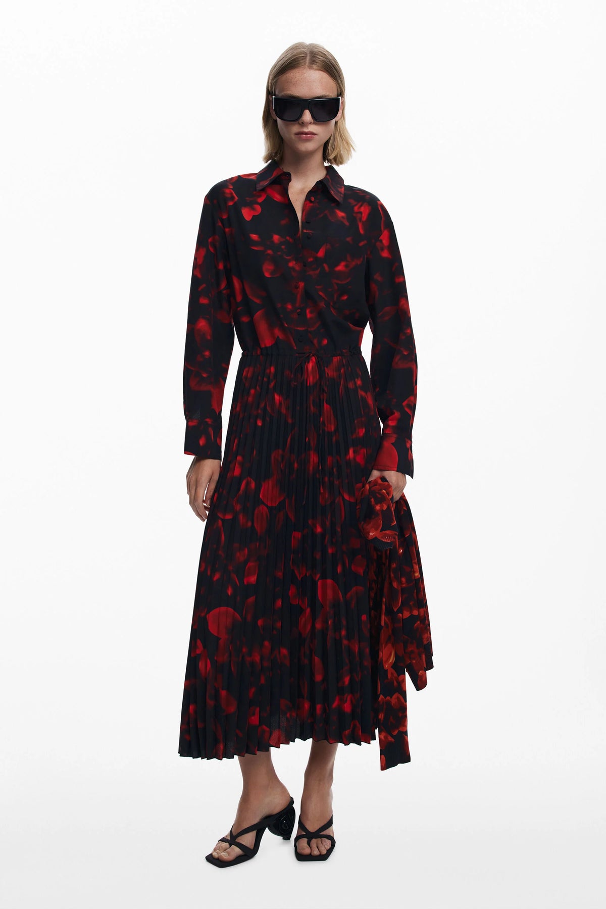 Vestido Desigual Camisero_Plisa Mujer 25WWVW163029