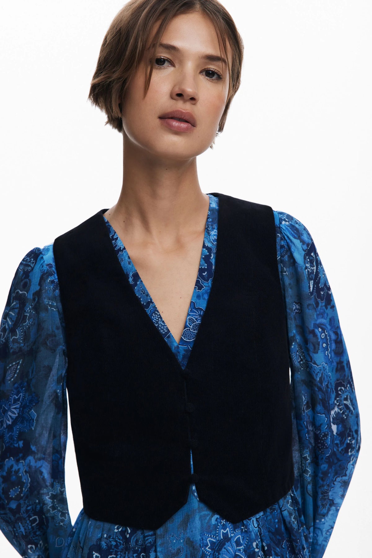 Vestido Desigual Chaleco Mujer 25WWVW275032
