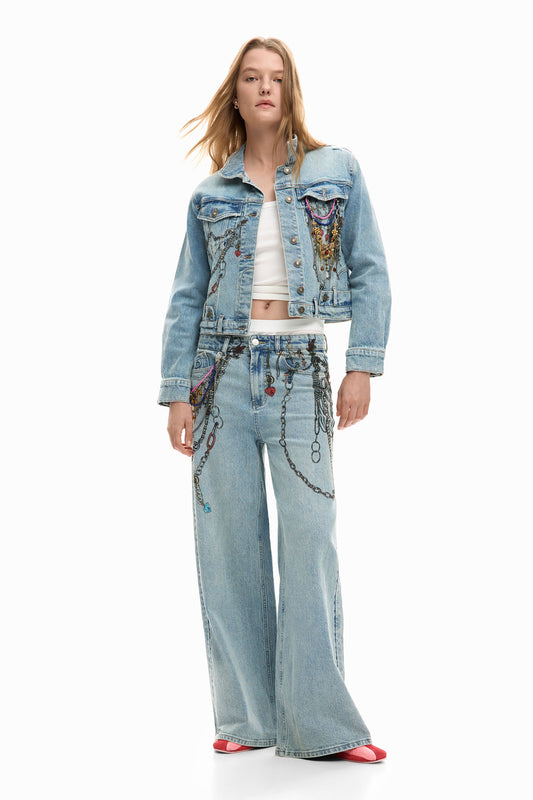 Jean Desigual Paint Mujer 26SWDD025053