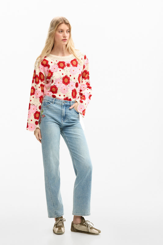 Jean Desigual Flora Mujer 26SWDD305053