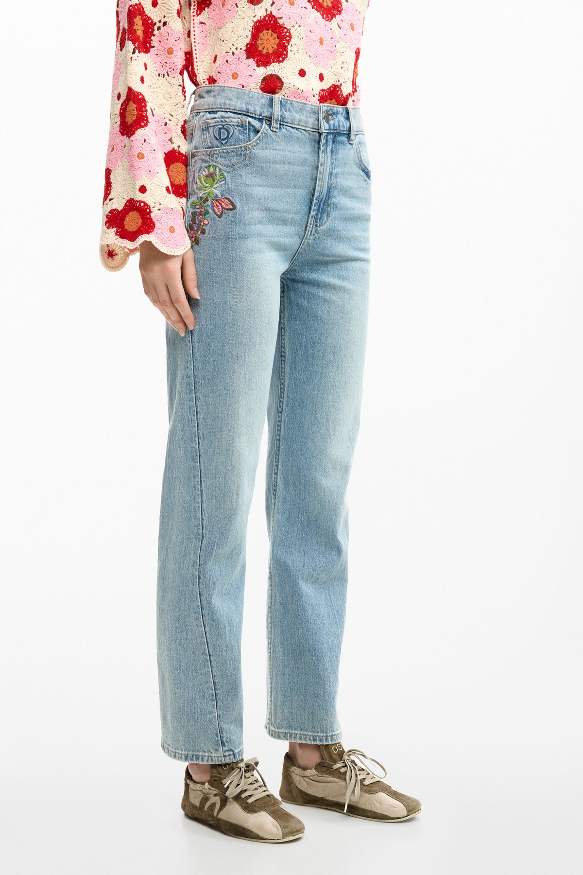 Jean Desigual Flora Mujer 26SWDD305053