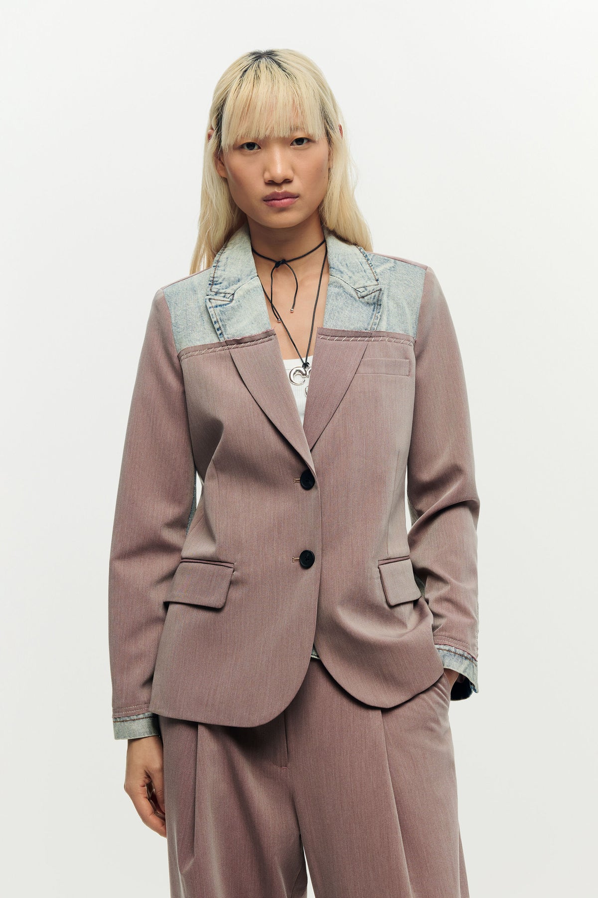 Chaqueta Desigual Blazer_Pink Mujer 26SWEWXE3025