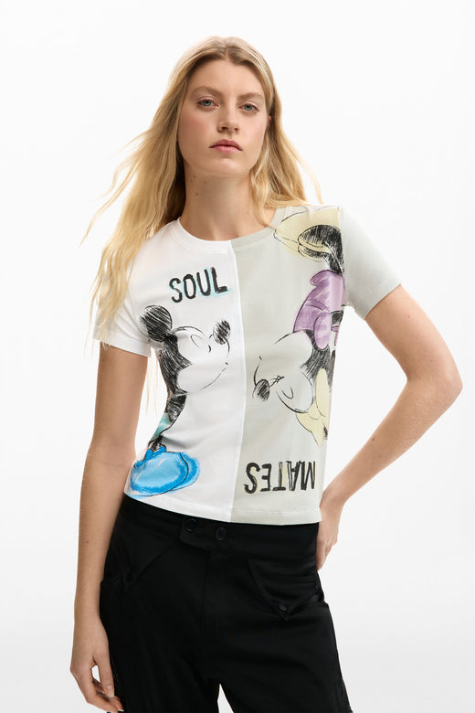 Camiseta Desigual Beso_Mickey Mujer 26SWTK451000