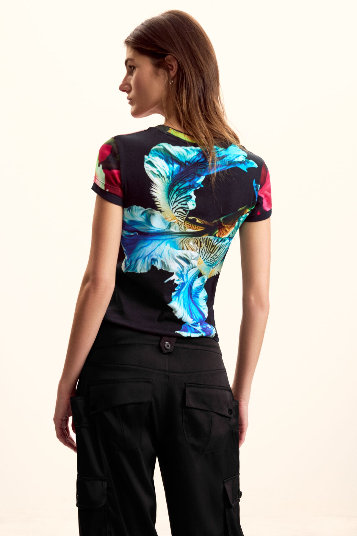 Camiseta Desigual Multiflowers_Lac Mujer 26SWTK499019