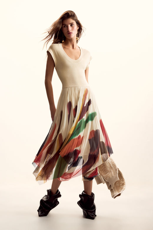Vestido Desigual Brushes_Lacroix Mujer 26SWVK391001