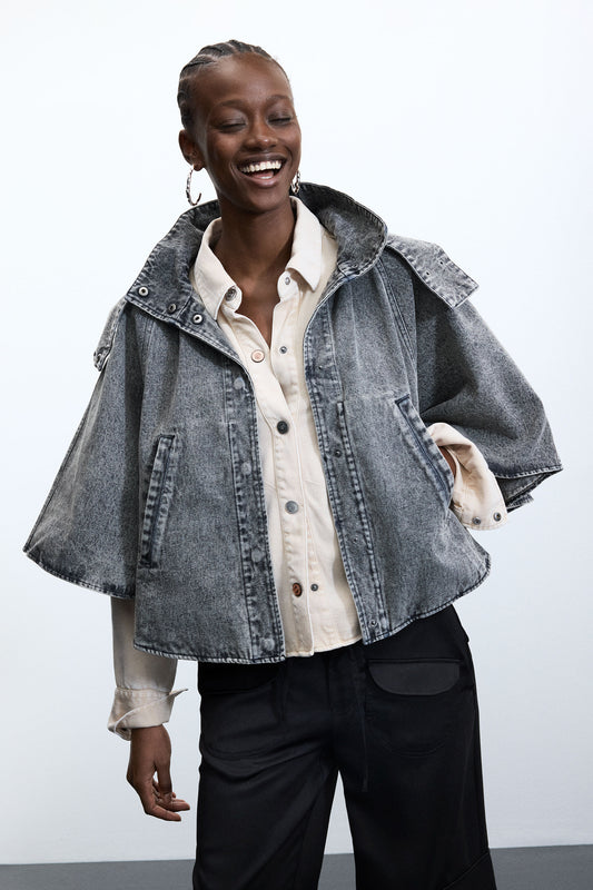Poncho Desigual Reprise Walnu Mujer 26WAID092008