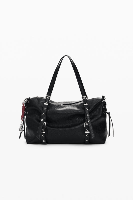 Bolso Desigual Half Logo Lanuza Blac Mujer 26WAXP062000