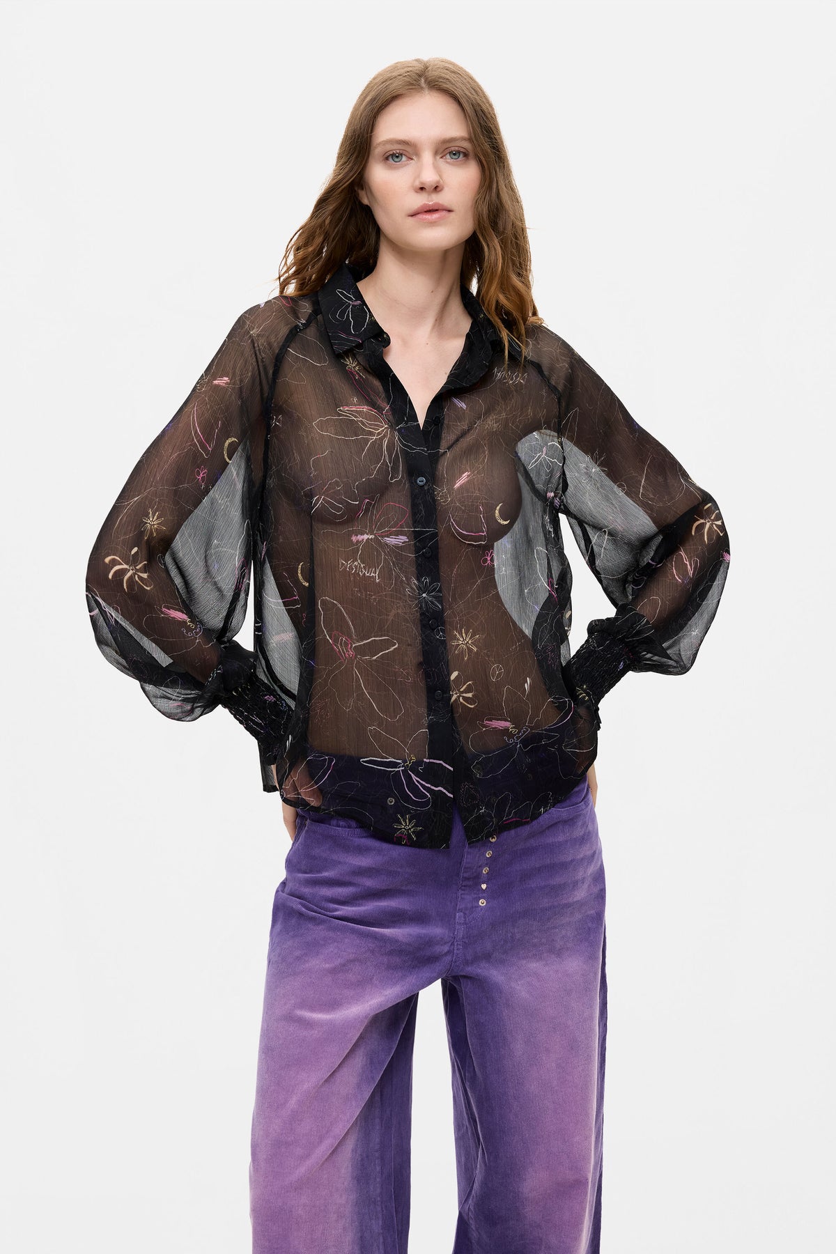 Blusa Desigual Damasco Mujer 26WWBW112000