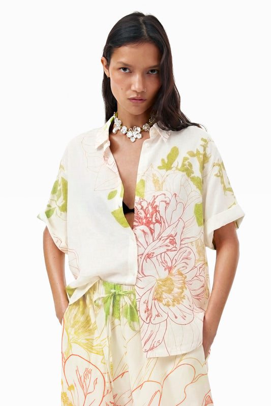 Camisa Desigual Flower Mujer 26WWCWX01000