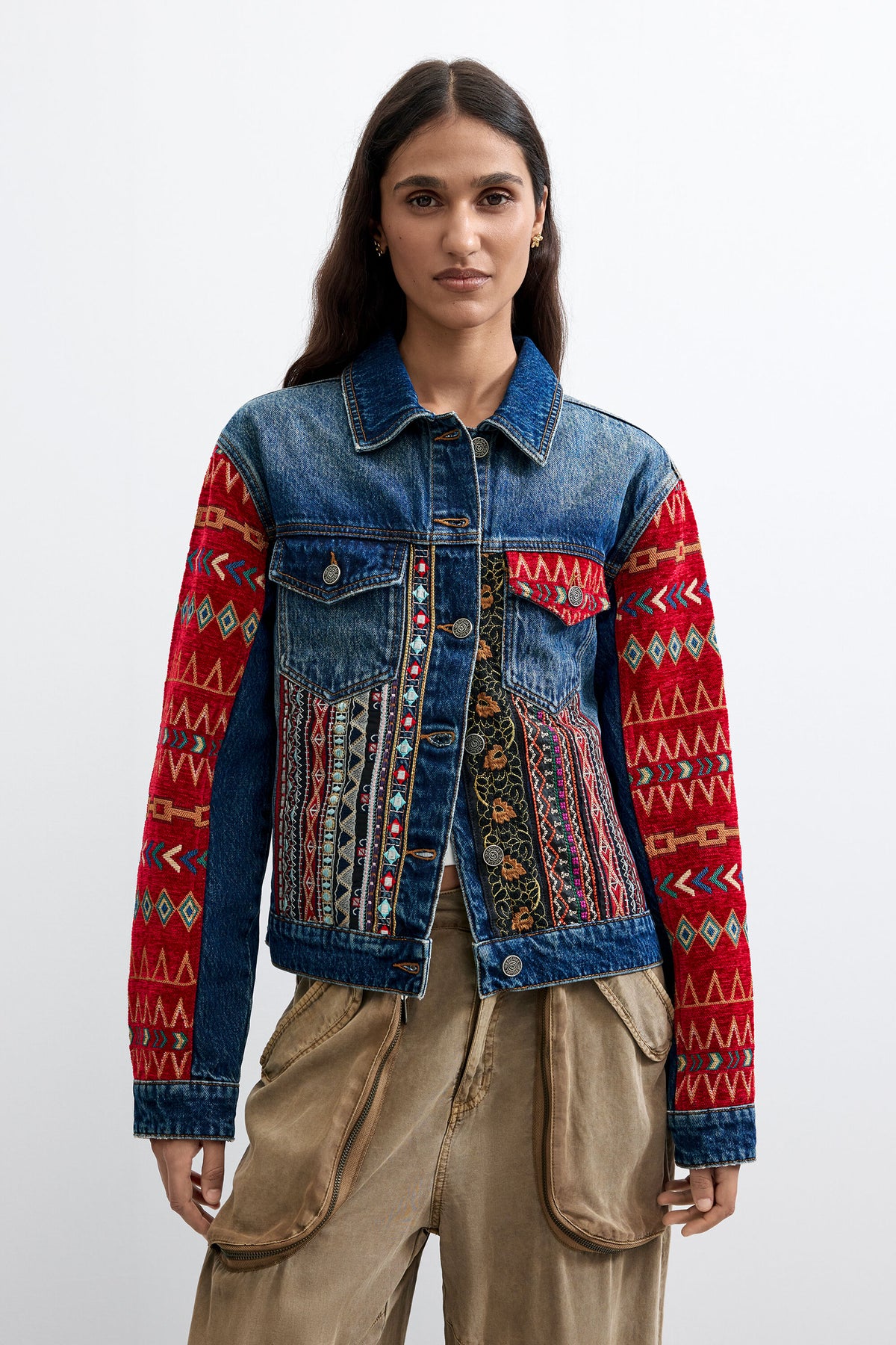 Chaqueta Desigual Etnica Mujer 26WWED055008