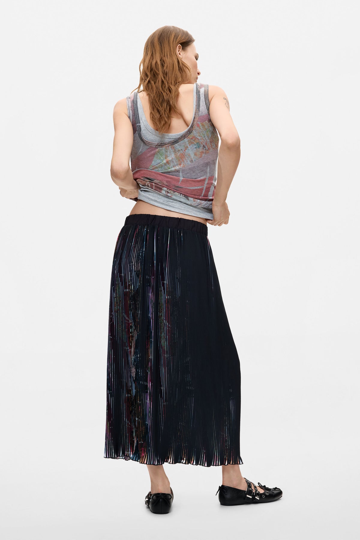 Falda Desigual Plis Mujer 26WWFW052000