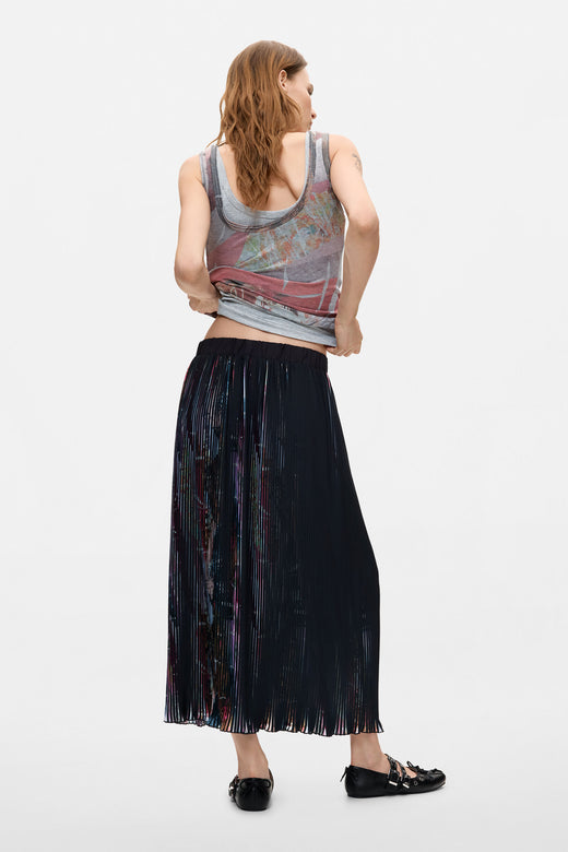 Falda Desigual Plis Mujer 26WWFW052000