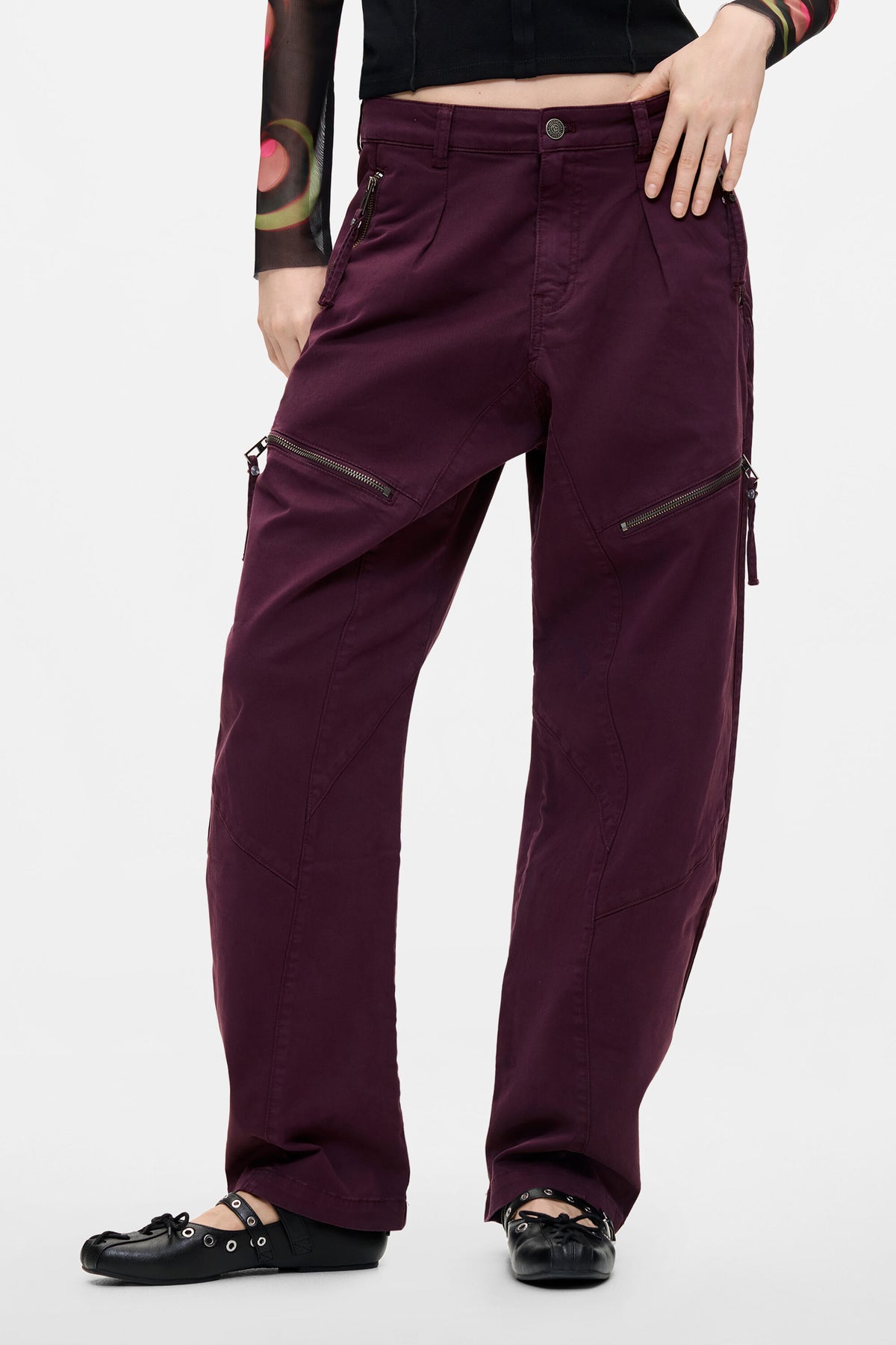 Pantalon Desigual Zippers Mujer 26WWPW143017