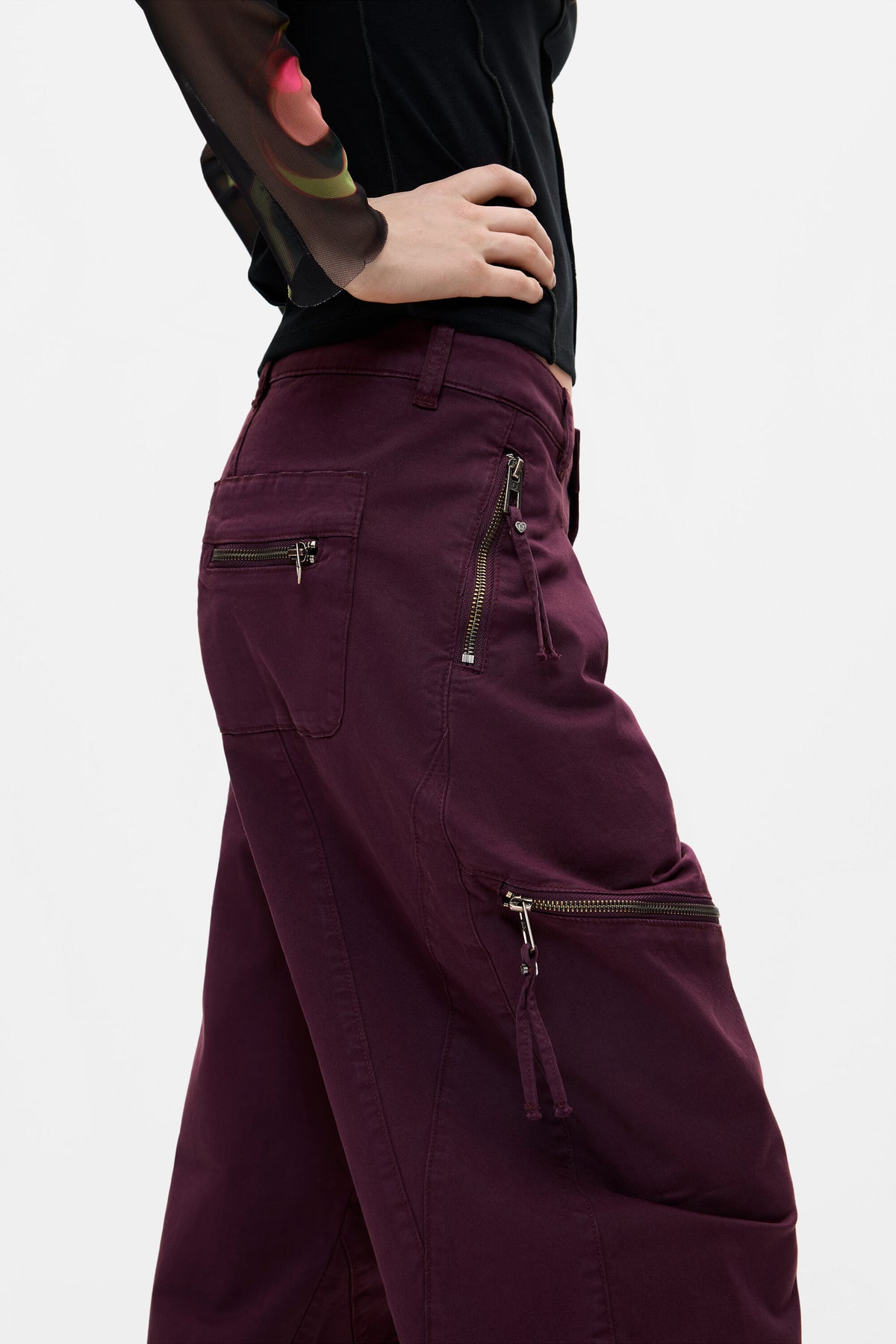 Pantalon Desigual Zippers Mujer 26WWPW143017