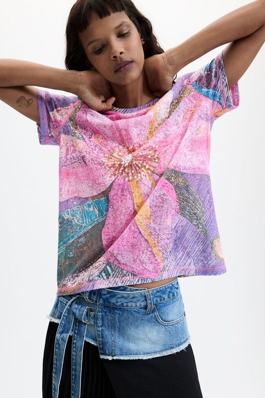 Camiseta Desigual Flor Mujer 26WWTK333066