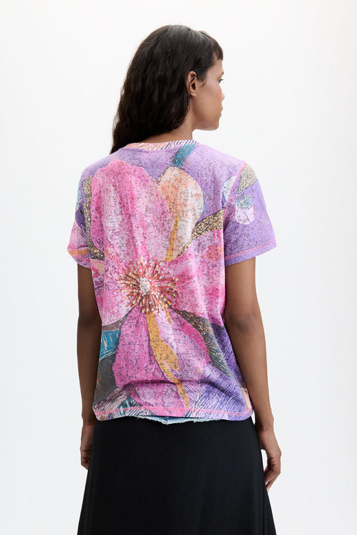 Camiseta Desigual Flor Mujer 26WWTK333066