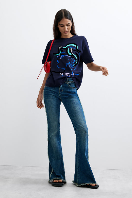 Camiseta Desigual Face Mujer 26WWTK355011