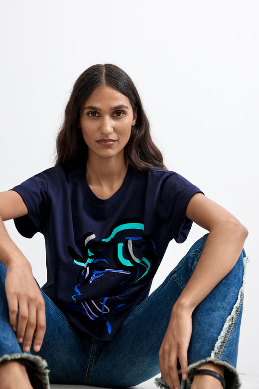 Camiseta Desigual Face Mujer 26WWTK355011